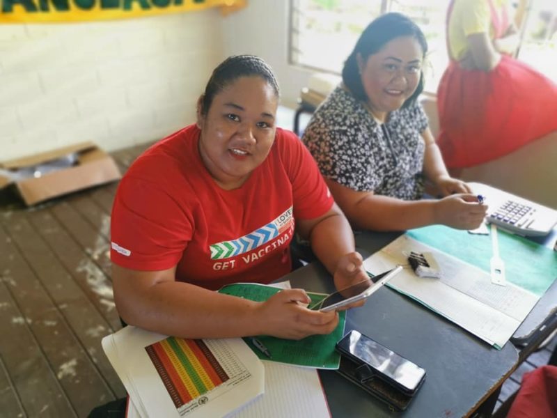 Vaccinations in Samoa using Tamanu
